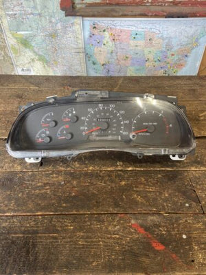 1999 FORD F250 F350 7.3L DIESEL AUTOMATIC INSTRUMENT SPEEDOMETER GAUGE CLUSTER