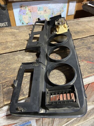 1989-1993 DODGE RAM 250 350 CUMMINS BLACK DASH BEZEL &amp; MESSAGE CENTER 1991-1993