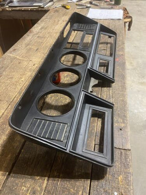 1989 - 1993 DODGE RAM 150 250 350 DASH BEZEL SURROUND BLACK NO VENTS