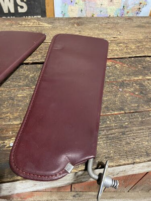 1989 - 1993 DODGE RAM 150 250 350 RED BURGUNDY SUN VISOR SET