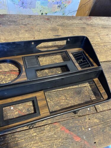 1989 - 1993 DODGE RAM 250 350 CUMMINS WOODGRAIN DASH BEZEL RADIO SURROUND