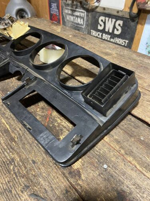 1989-1993 DODGE RAM 250 350 CUMMINS BLACK DASH BEZEL & MESSAGE CENTER 1991-1993