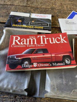 2001 DODGE RAM 2500 3500 CUMMINS OWNERS MANUAL PACKAGE