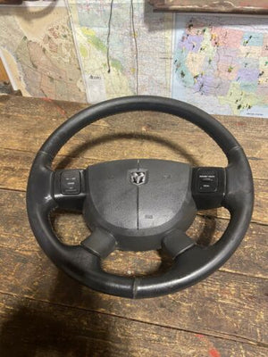 2004 - 2009 DODGE RAM 2500 3500 COMPLETE STEERING WHEEL W CRUISE VOLUME CONTROLS