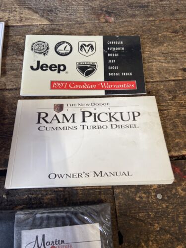 1997 DODGE RAM 2500 3500 CUMMINS OWNERS MANUAL SET