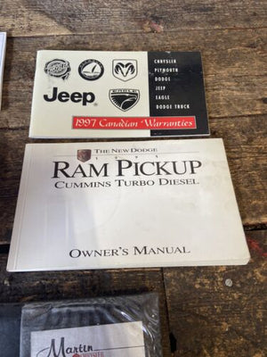 1997 DODGE RAM 2500 3500 CUMMINS OWNERS MANUAL SET