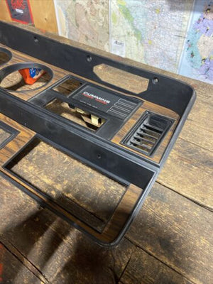 1989-1993 DODGE RAM 250 350 1ST GEN CUMMINS WOODGRAIN DASH BEZEL Message Center