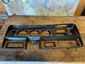 1989 - 1993 DODGE RAM 250 350 CUMMINS WOODGRAIN DASH BEZEL RADIO SURROUND