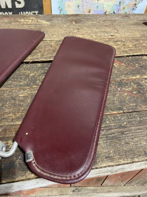 1989 - 1993 DODGE RAM 150 250 350 RED BURGUNDY SUN VISOR SET