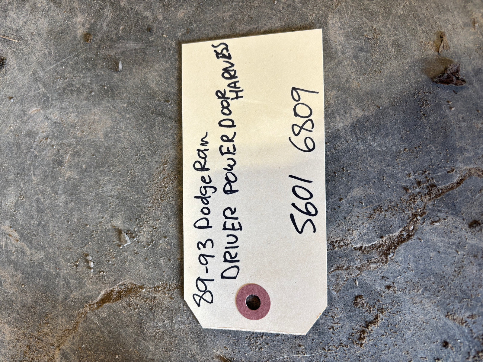 89-93 Dodge Ram LH Driver Door Wiring Harness