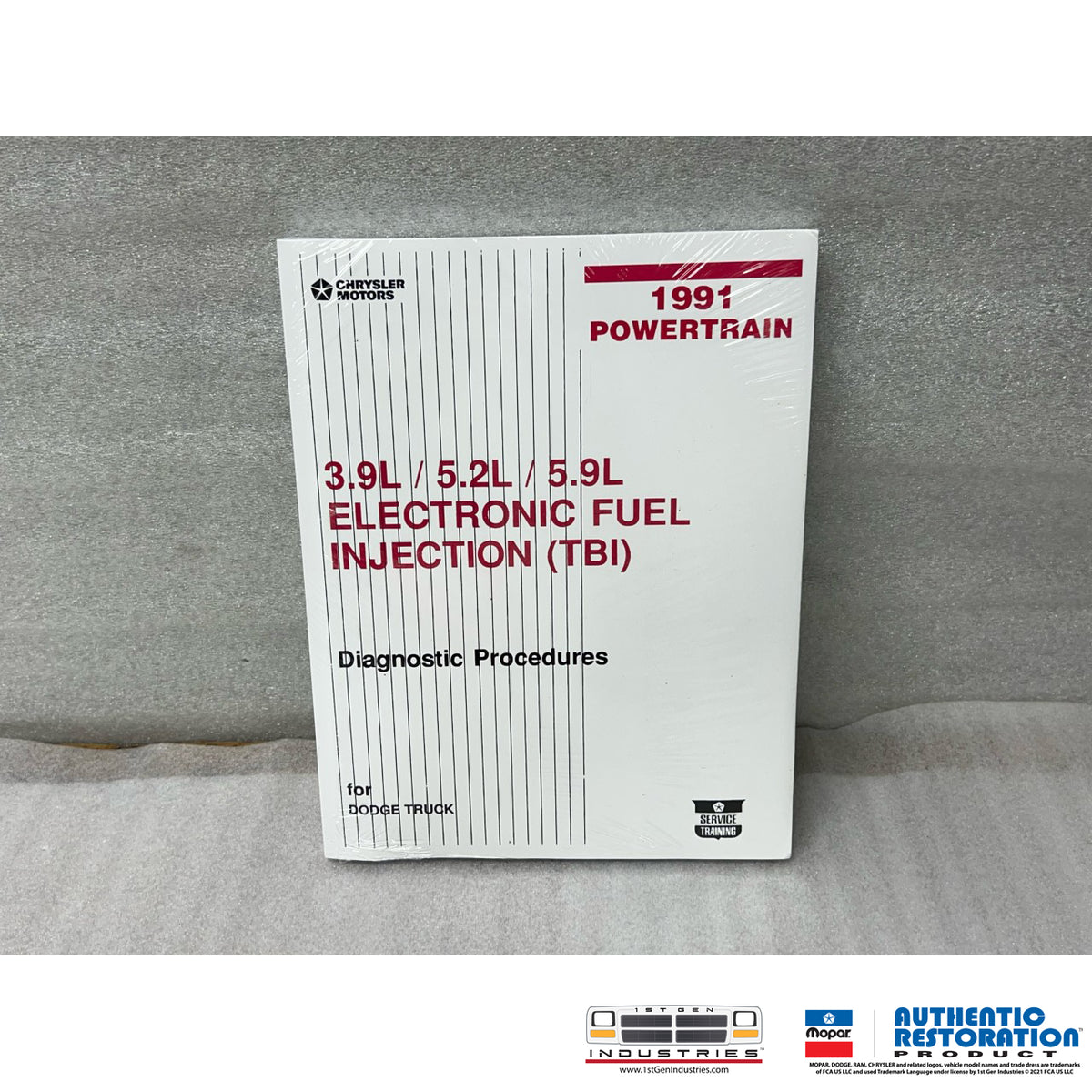 Mopar 1991 Electronic Fuel Injection (TBI) Diagnostic Procedures Supplement