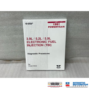 Mopar 1991 Electronic Fuel Injection (TBI) Diagnostic Procedures Supplement