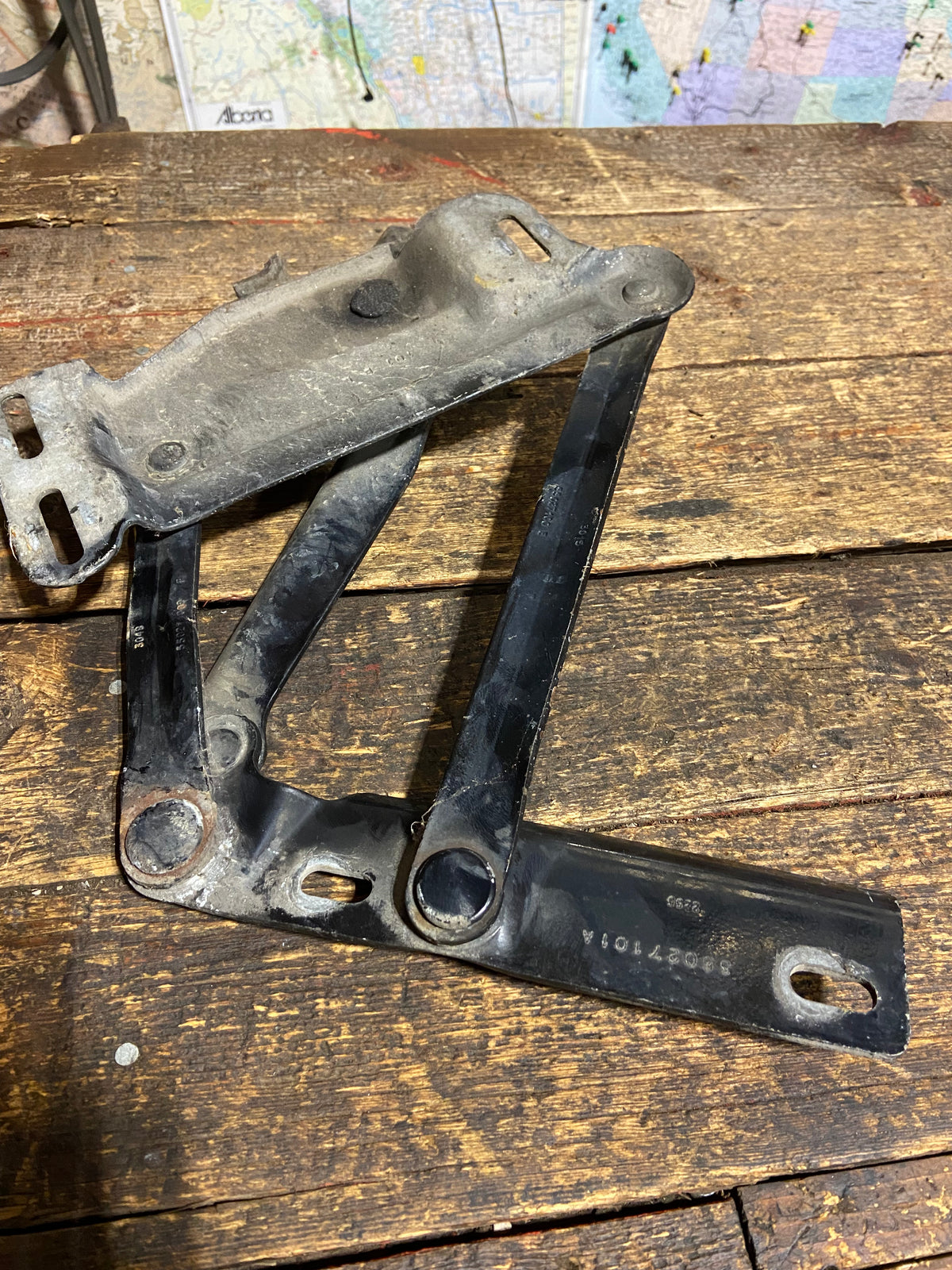 1989-1993 Dodge Ram Black Hood Hinges Set