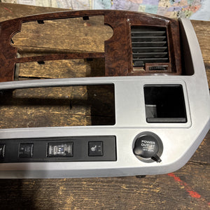 Oem Nice! 2006 - 2009 DODGE RAM WOODGRAIN CENTER DASH BEZEL SURROUND LARAMIE
