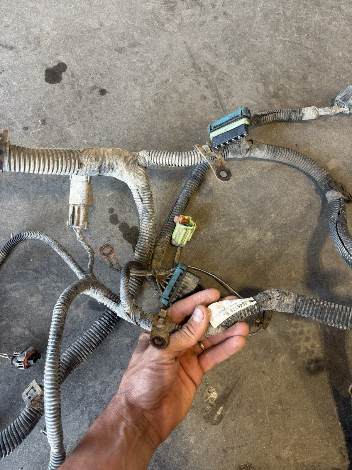 2008 DODGE 6.7L CUMMINS 6SP MANUAL ENGINE TRANS HARNESS 4980107 4946174 04801409