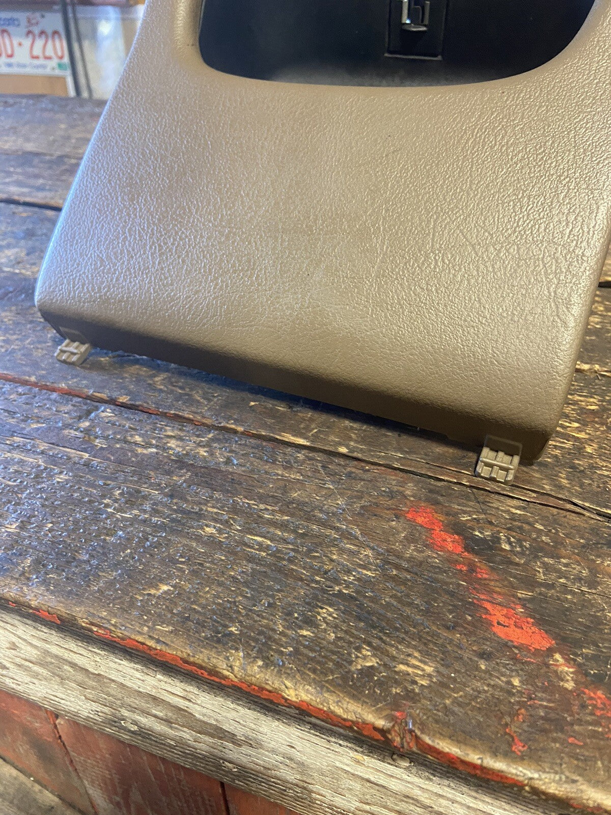 1998-2002 DODGE RAM TAN DASH CUBBY POCKET FOR MANUAL TRUCKS