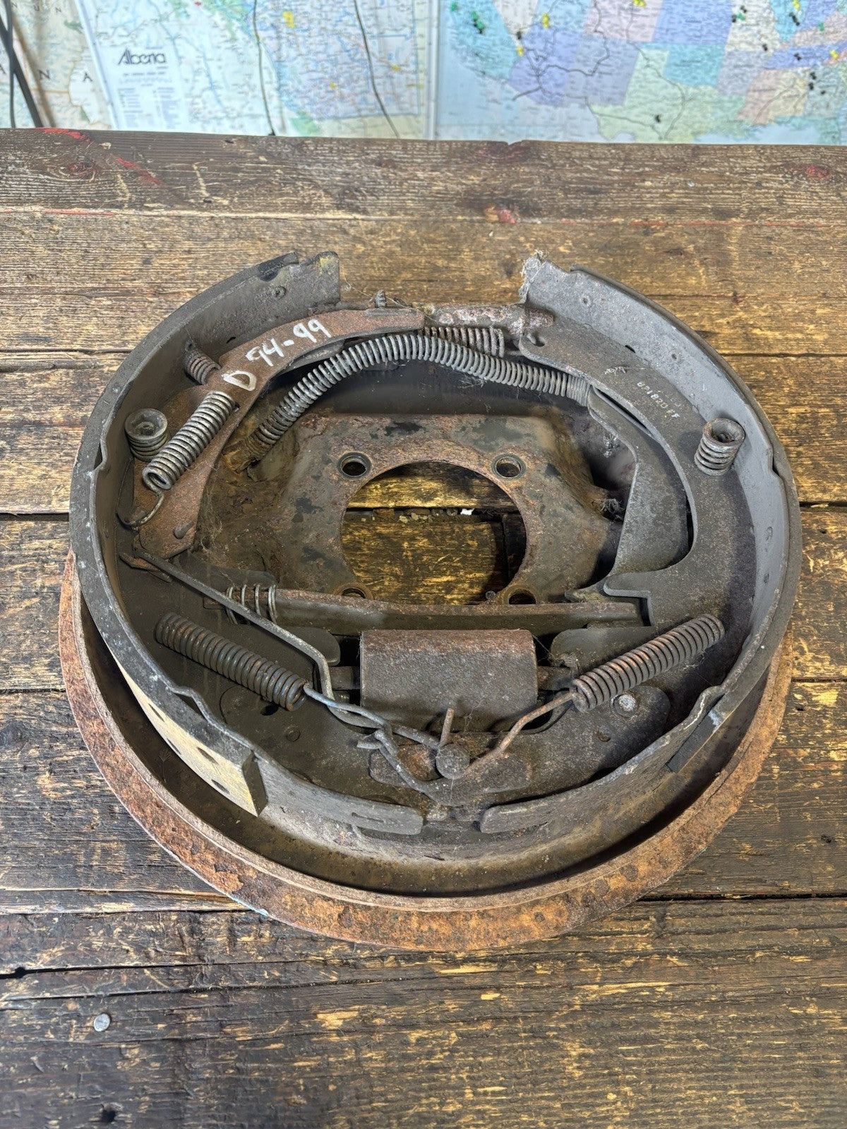 DRIVER SIDE REAR BACKING PLATE 1994-1999 DODGE RAM 2500 DANA 70 OR 80 SRW