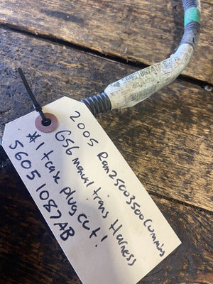 2005 DODGE RAM 2500 3500 CUMMINS 6SPD MANUAL TRANSMISSION HARNESS 56051087AB