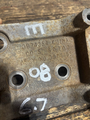 2007 .5 2008 2009 DODGE RAM 6.7L CUMMINS AC ALTERNATOR BRACKET 3974354 3974355