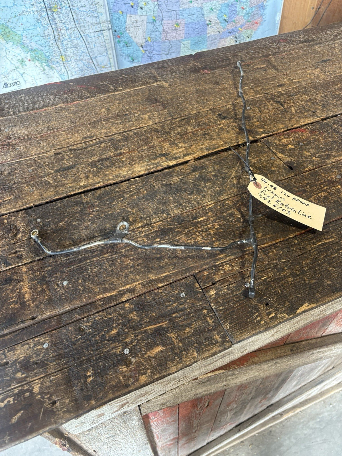 1994 - 1998 DODGE RAM 12V PPUMP CUMMINS FUEL INJECTOR RETURN LINE 3926103