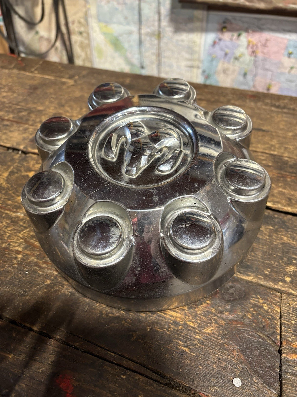 OEM 2003 - 2012 Dodge Ram 2500/3500 Chrome Center HUB Cap Part 52121450AD