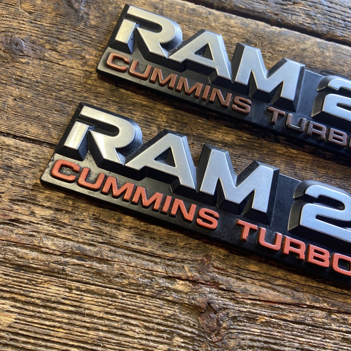 1989 - 1993 DODGE RAM 250 EMBLEMS DECALS FENDER BADGES SET