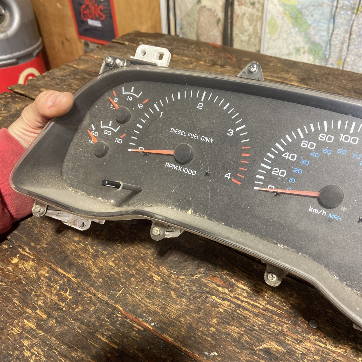 2001 2002 DODGE RAM 2500 3500 CUMMINS INSTRUMENT GAUGE CLUSTER 408km 56045790AB