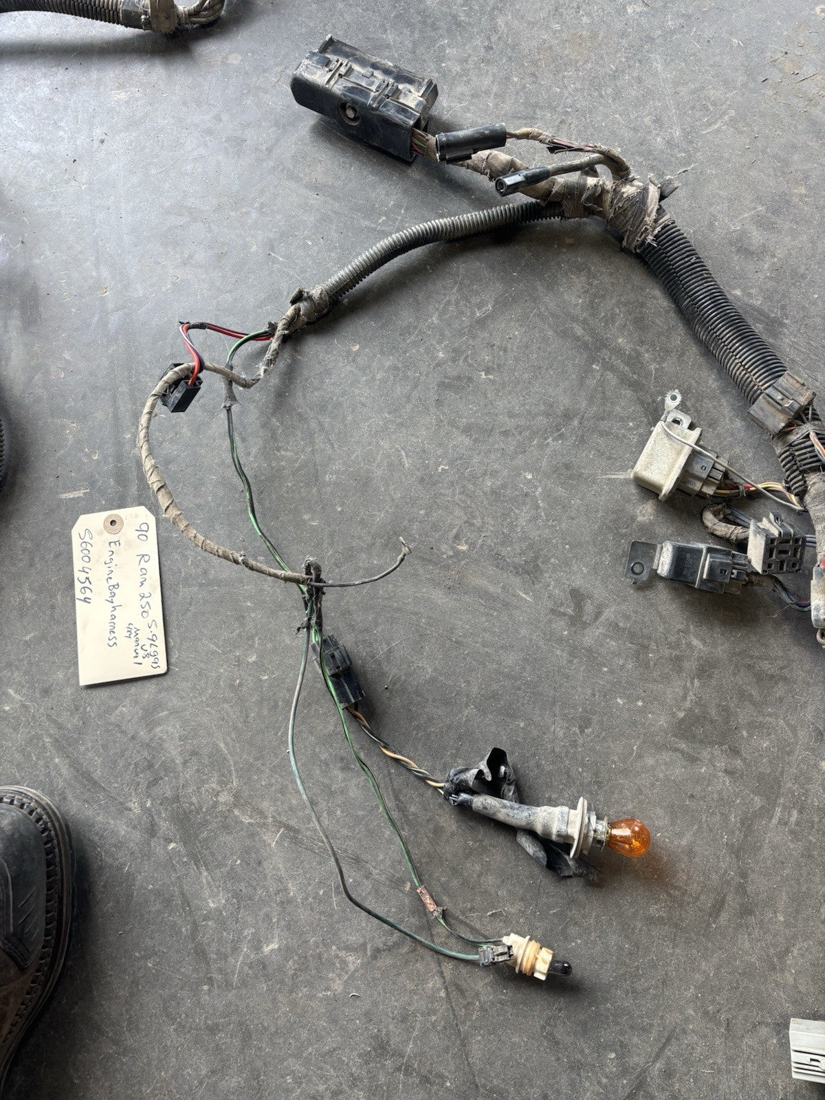 1990 DODGE RAM 150 250 350 5.9L V8 ENGINE BAY WIRING HARNESS 56004564