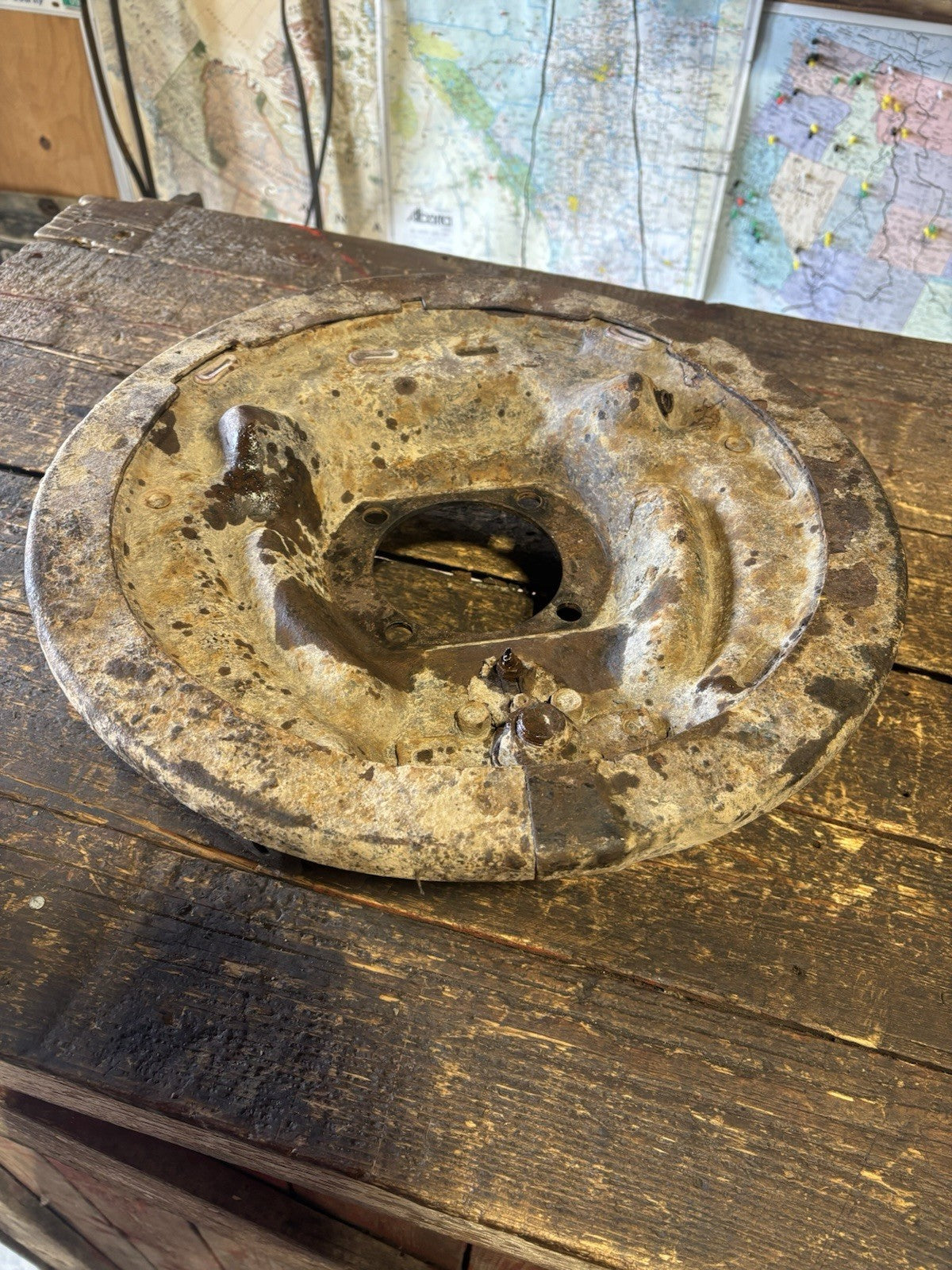 1994 - 1999 DODGE RAM 3500 DANA 80 DUALLY BACKING PLATE DRIVER SIDE