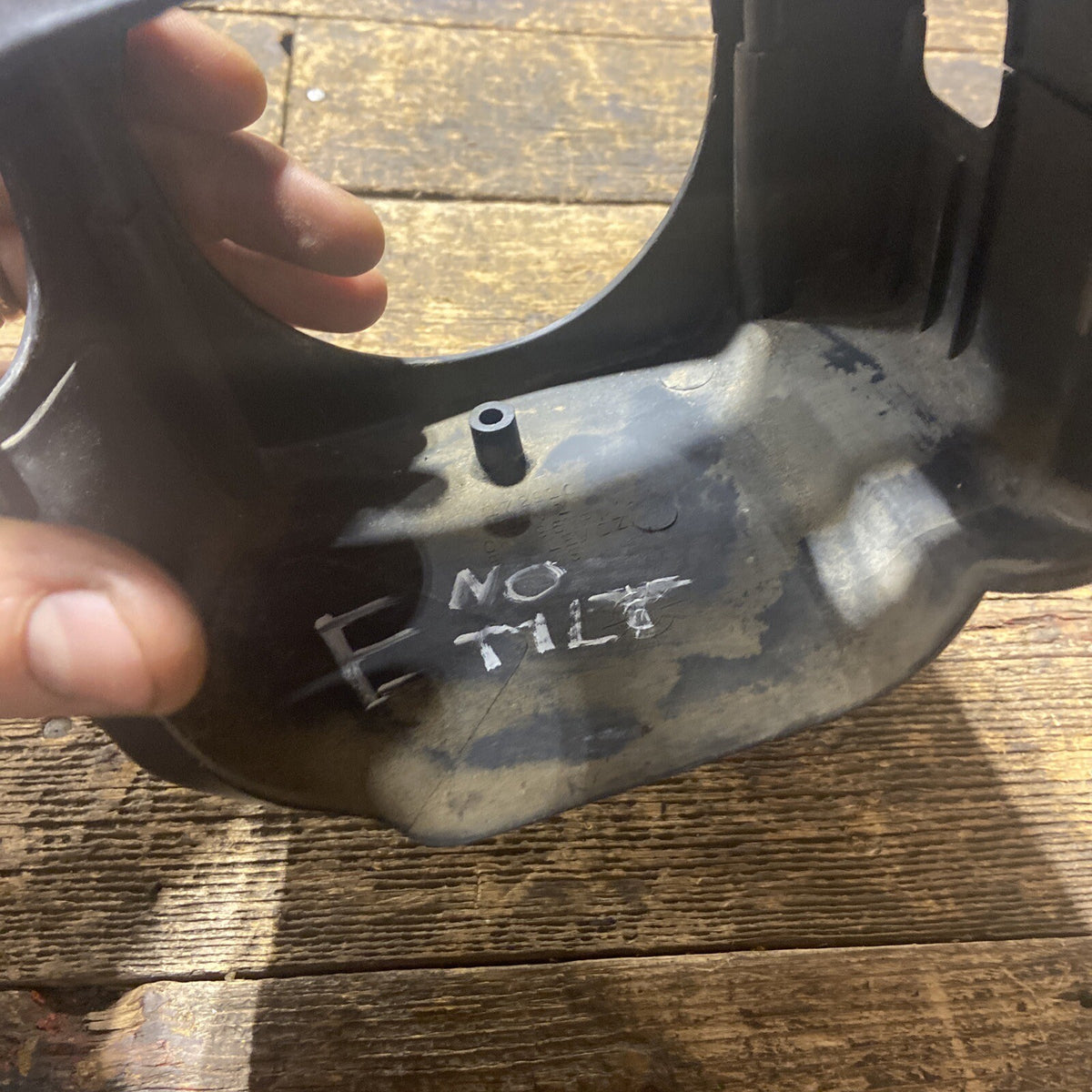 1994-2002 DODGE RAM 2500 3500 STEERING COLUMN COVER SHROUD BLACK NO TILT