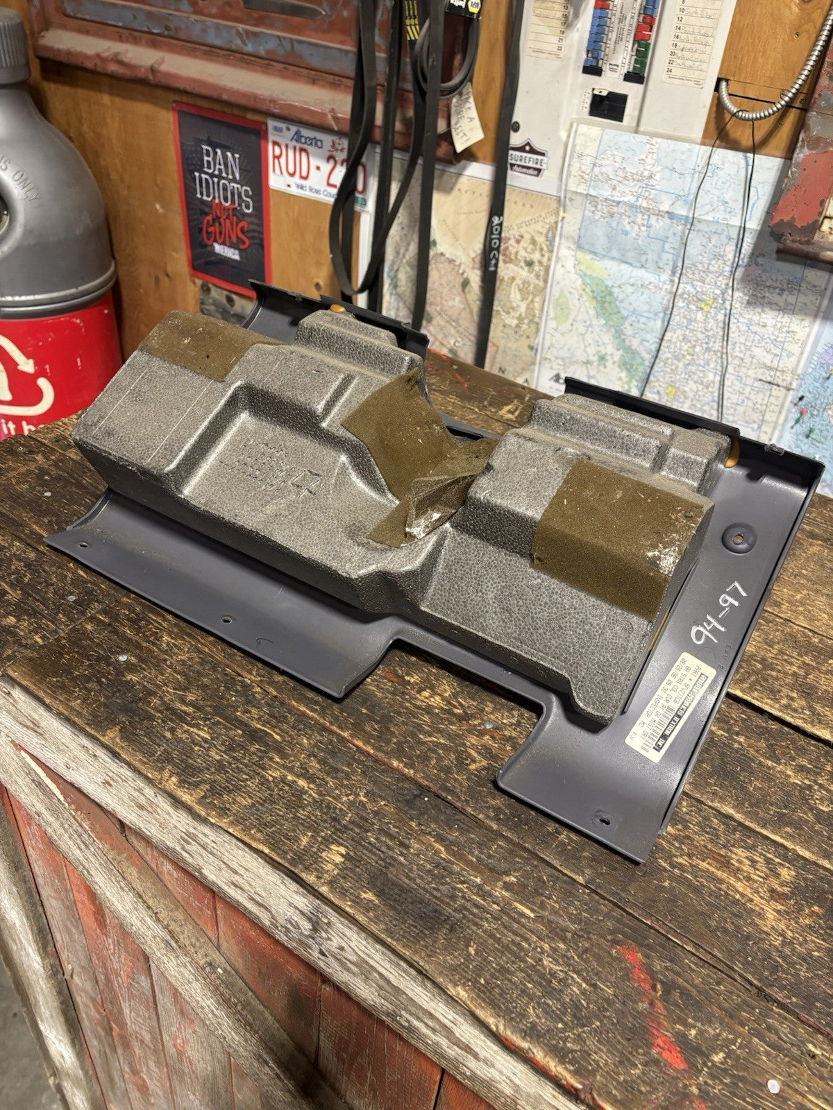 Oem 1994 - 1997 Dodge Ram Kick Panel Lower Dash Knee Cover Trim MIST GREY