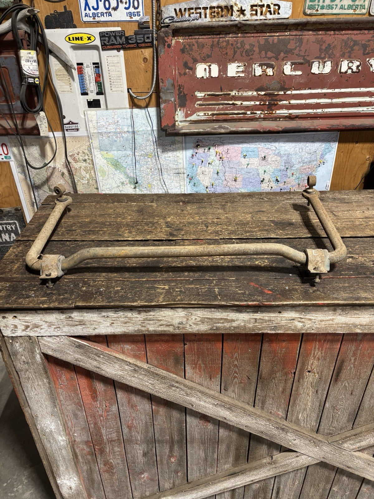 1989-1993 Dodge RAM W 250 350 CUMMINS 4X4 FOUR WHEEL DRIVE FRONT SWAY BAR