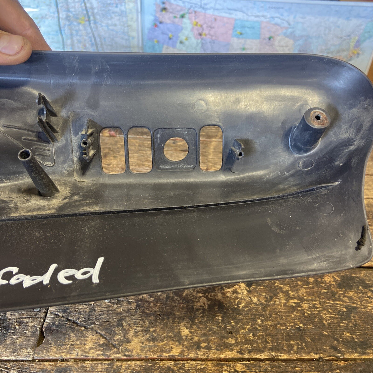 1998-2002 DODGE RAM 1500 2500 3500 DRIVER POWER SEAT SIDE PANEL AGATE DARK GREY