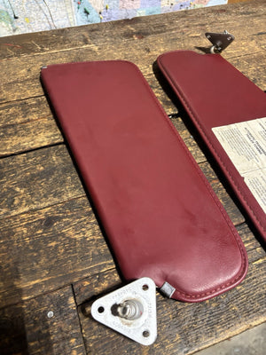 1989 - 1993 DODGE RAM 150 250 350 RED SUN VISOR SET