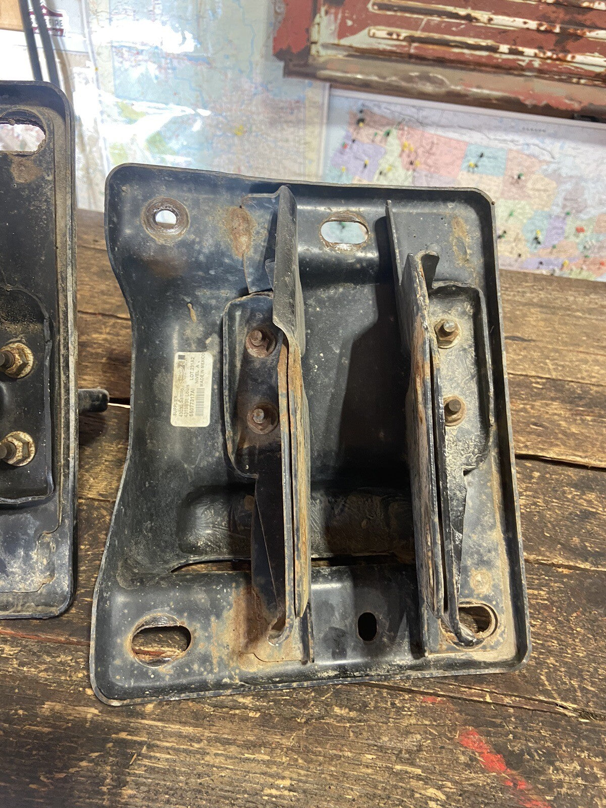 2010 - 2018 DODGE RAM 2500 3500 CUMMINS BUMPER BRACKETS SET WITH TOW HOOKS