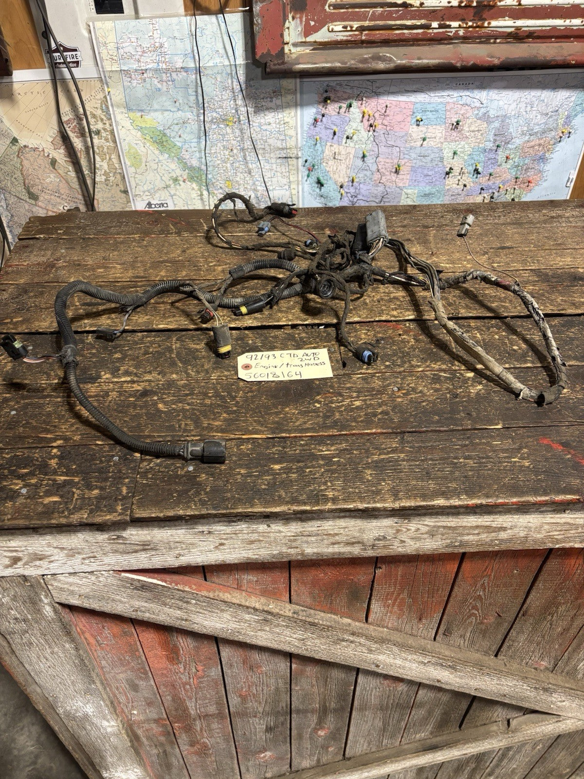 1992 1993 DODGE RAM 250 350 2wd 5.9L CUMMINS ENGINE HARNESS AUTOMATIC 56018164