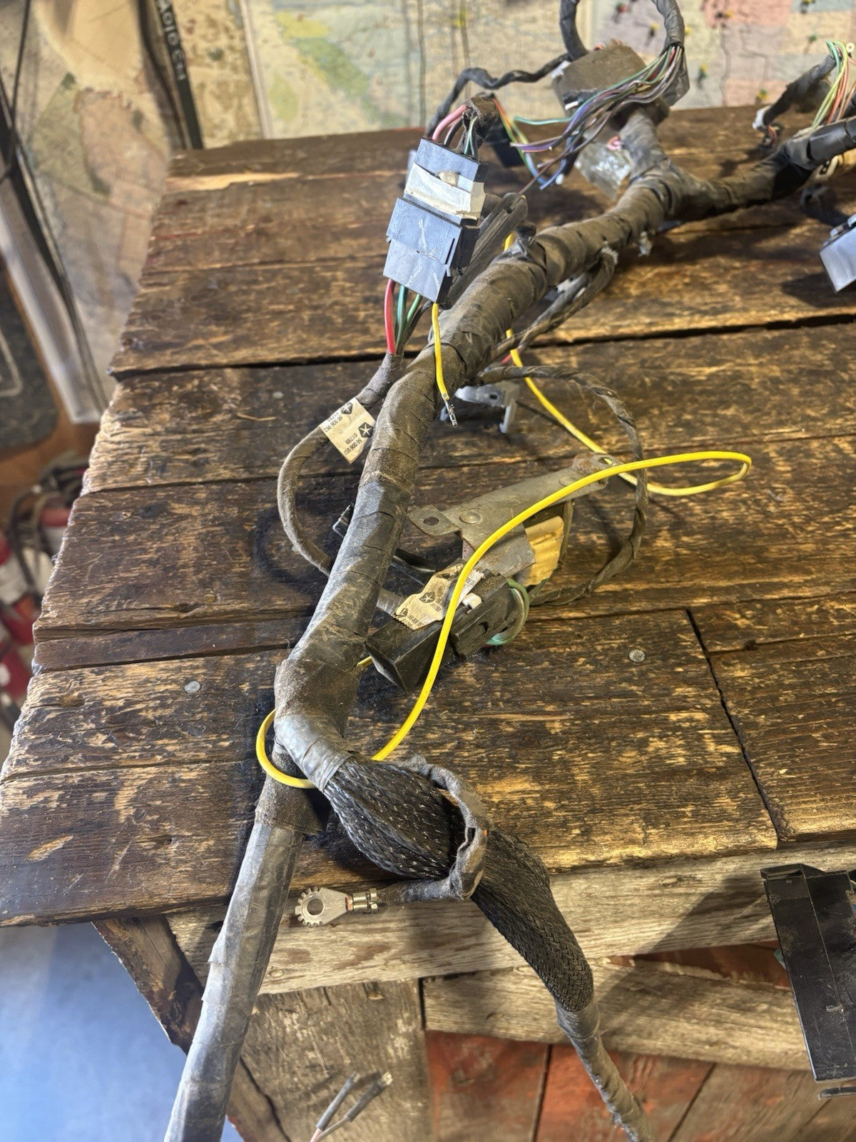1997 DODGE RAM 2500 3500 CUMMINS AUTO /POWER WINDOW DASH WIRING HARNESS 56021696