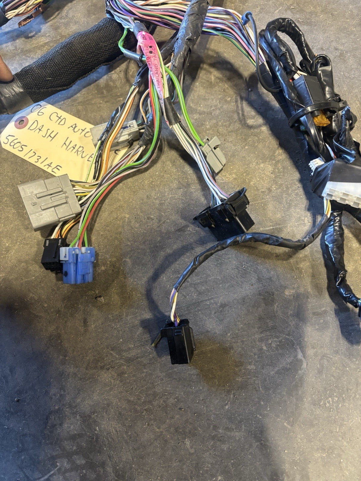 2006 2007 DODGE RAM CUMMINS AUTO DASH WIRING HARNESS LARAMIE 56051731AE