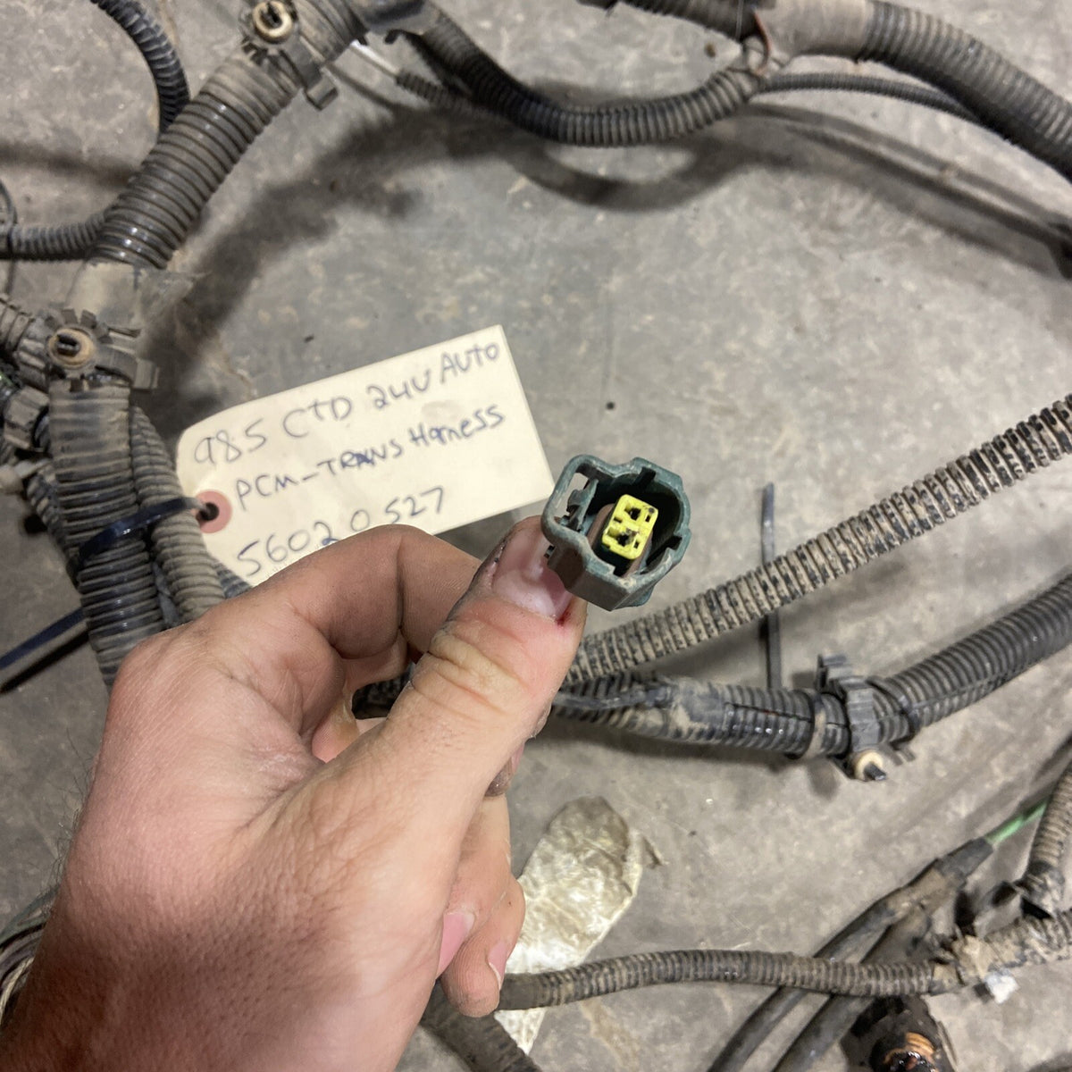 1998 .5 DODGE RAM 2500 3500 5.9L 24V CUMMINS PCM TRANSMISSION HARNESS 56020527