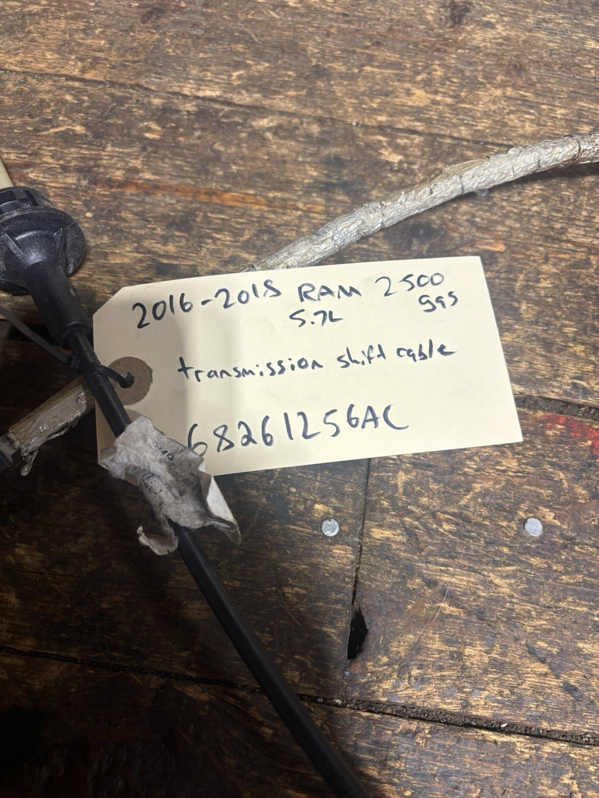 2016 2017 2018 RAM Mopar 68261256AC Transmission Gearshift SHIFTER Control Cable