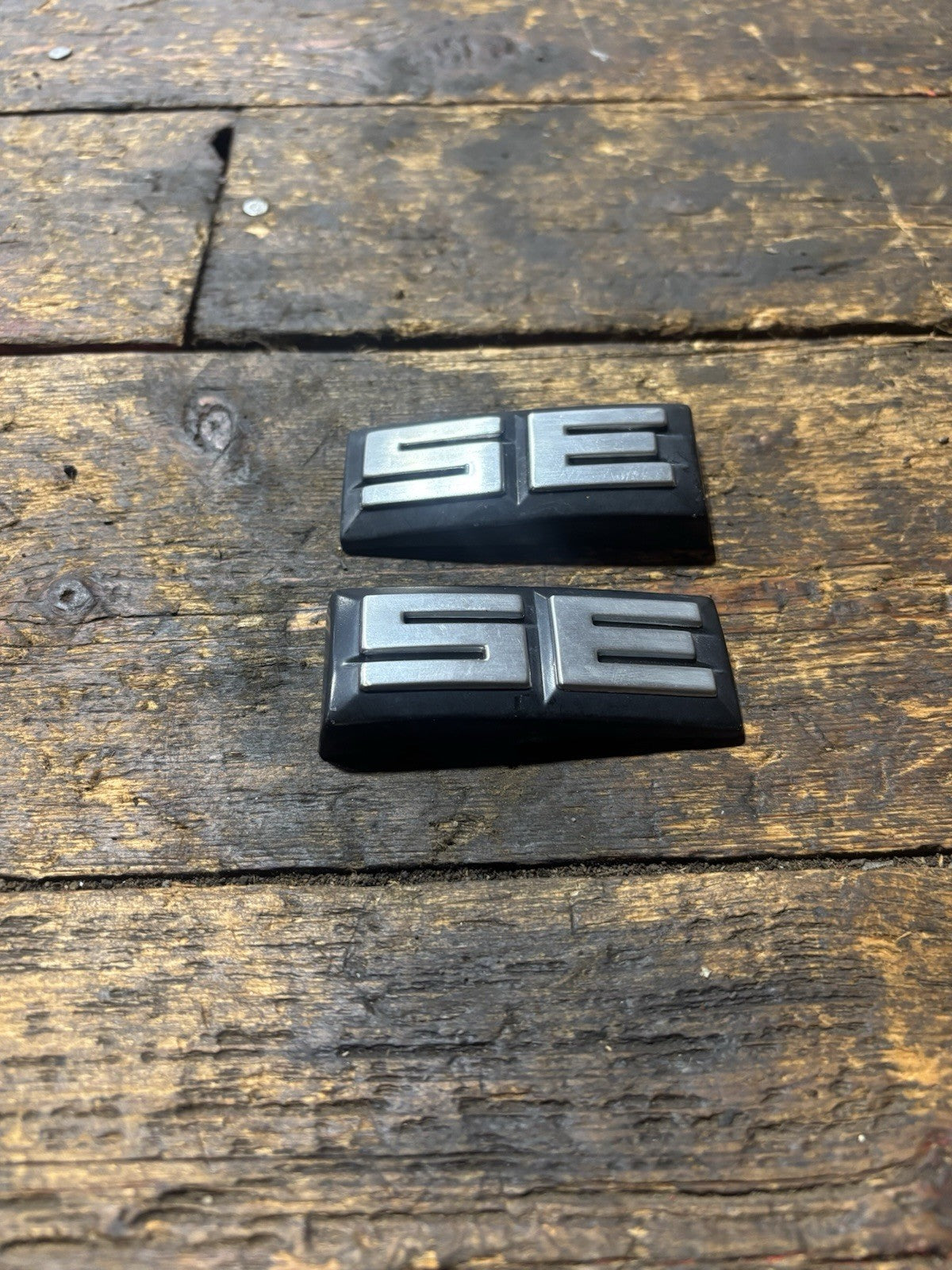 OEM 1981-1993 Dodge Ram SE Emblem Logo Badge Sign Pair Set 55029270 55029271
