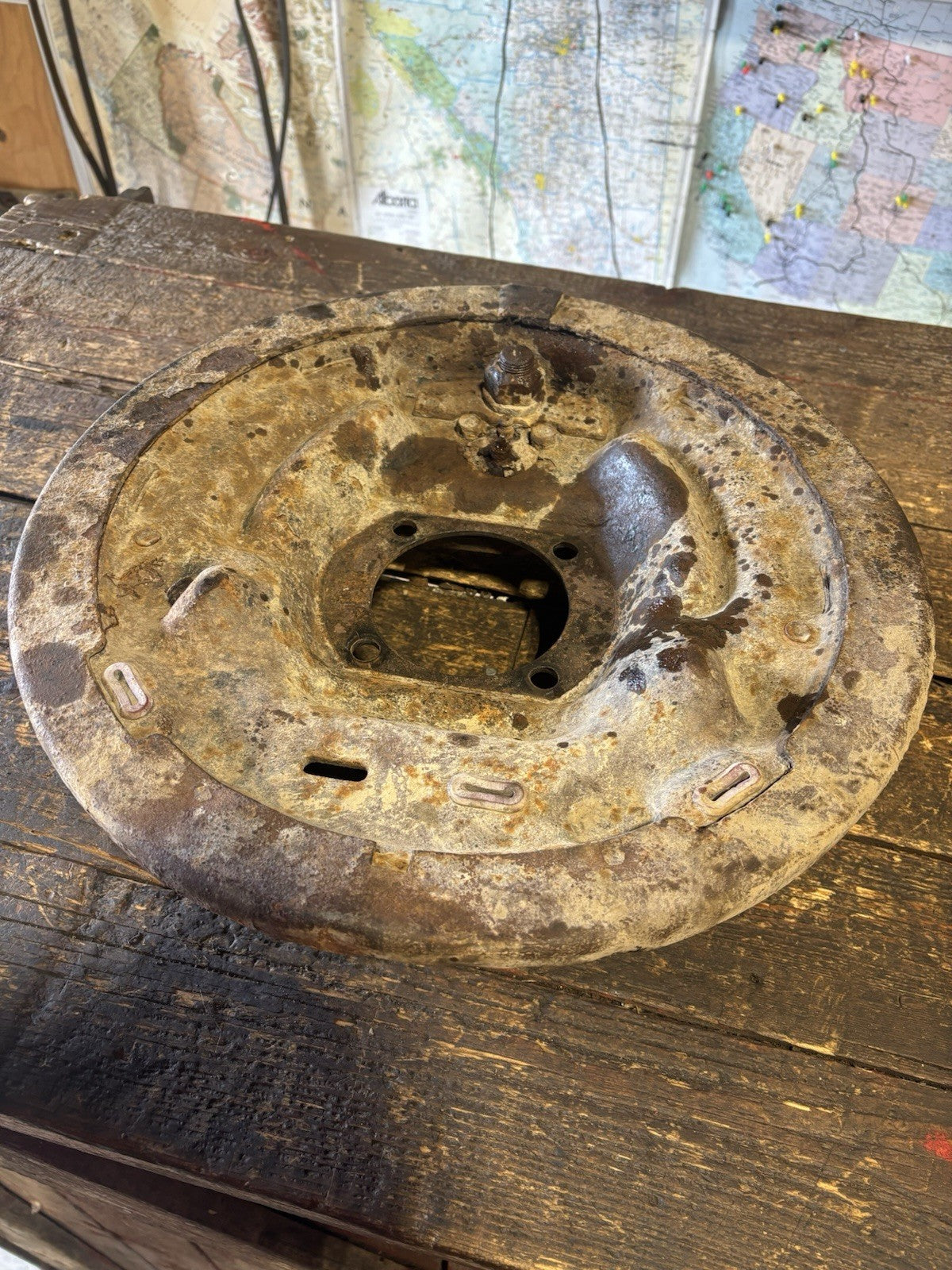 1994 - 1999 DODGE RAM 3500 DANA 80 DUALLY BACKING PLATE DRIVER SIDE