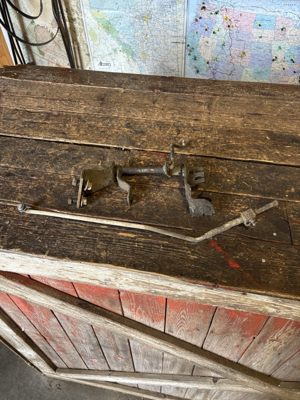 1989 - 1993 1ST GEN DODGE RAM 250 350 AUTOMATIC GEAR SHIFTER LINKAGE FRAME-TRANS