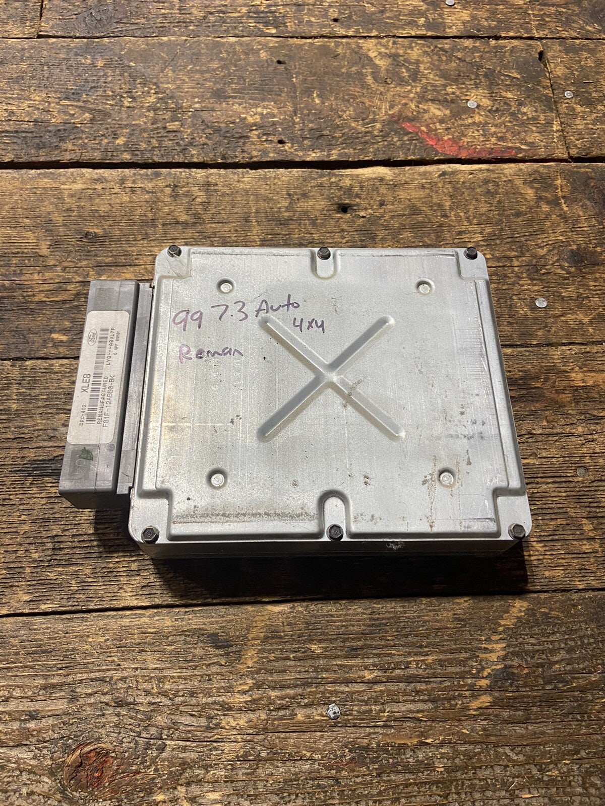 1999 FORD F250 F350 7.3L AUTO 4X4 PCM COMPUTER MODULE F81F-12A650-BK  TESTED