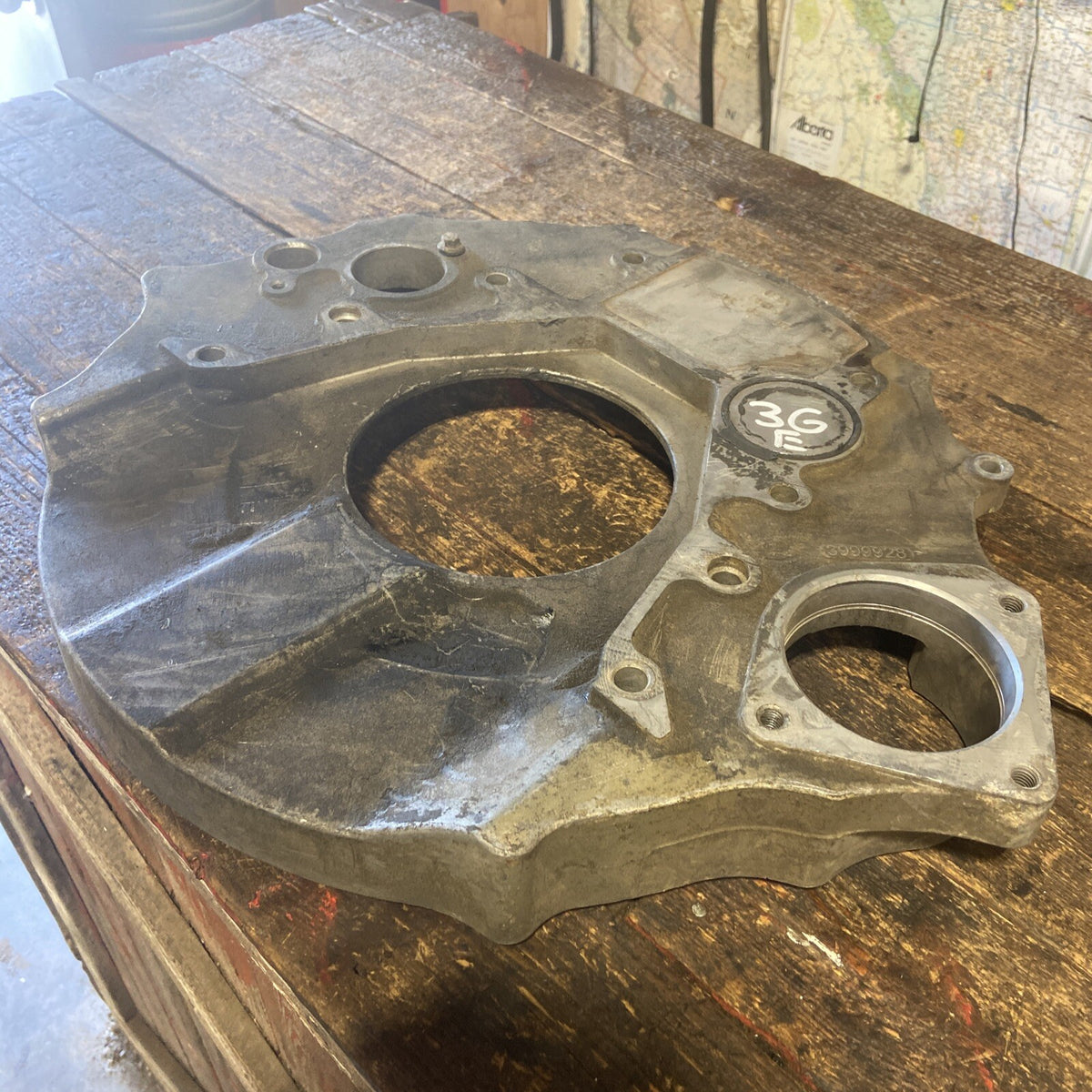 2003 - 2007 DODGE RAM 2500 3500 CUMMINS ADAPTER PLATE FLYWHEEL HOUSING 3999928