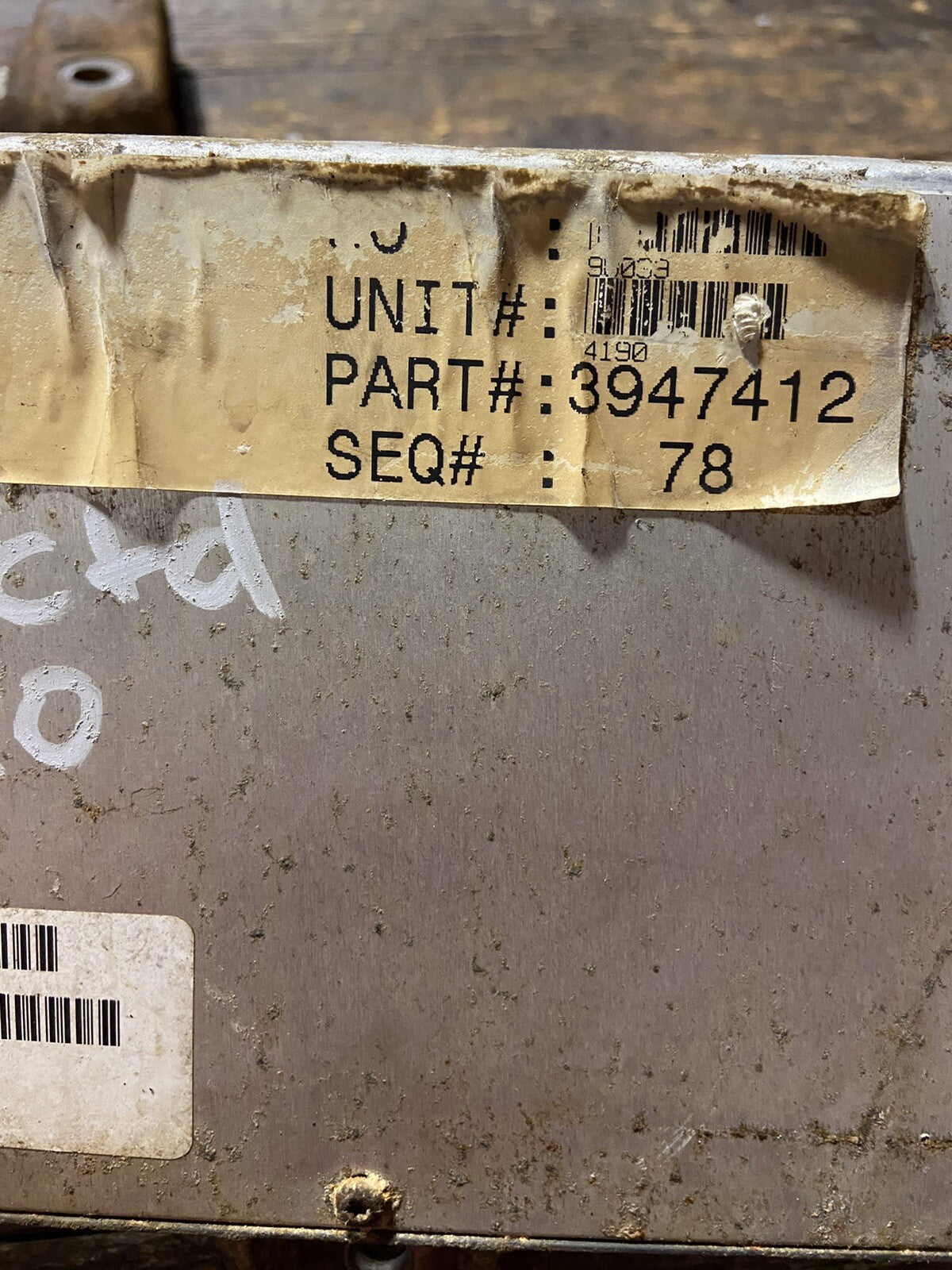 2001 DODGE RAM 2500 3500 CUMMINS ECM ECU COMPUTER ENGINE CONTROL MODULE 3947412