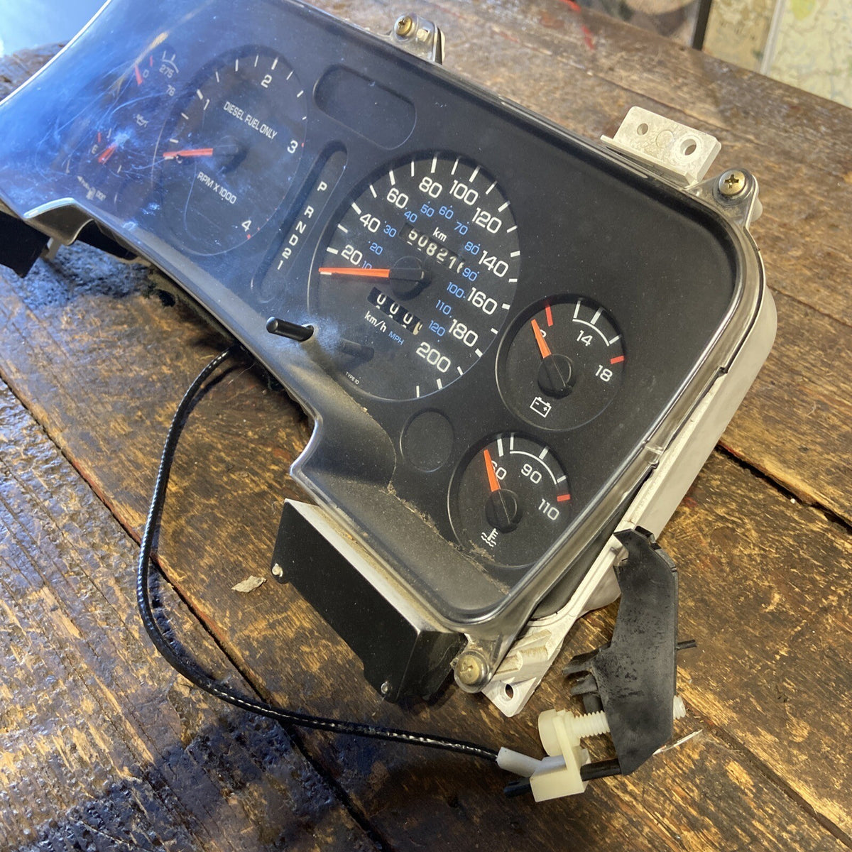 1994 1995 1996 1997 DODGE RAM 2500 3500 DIESEL INSTRUMENT GAUGE CLUSTER 56021725