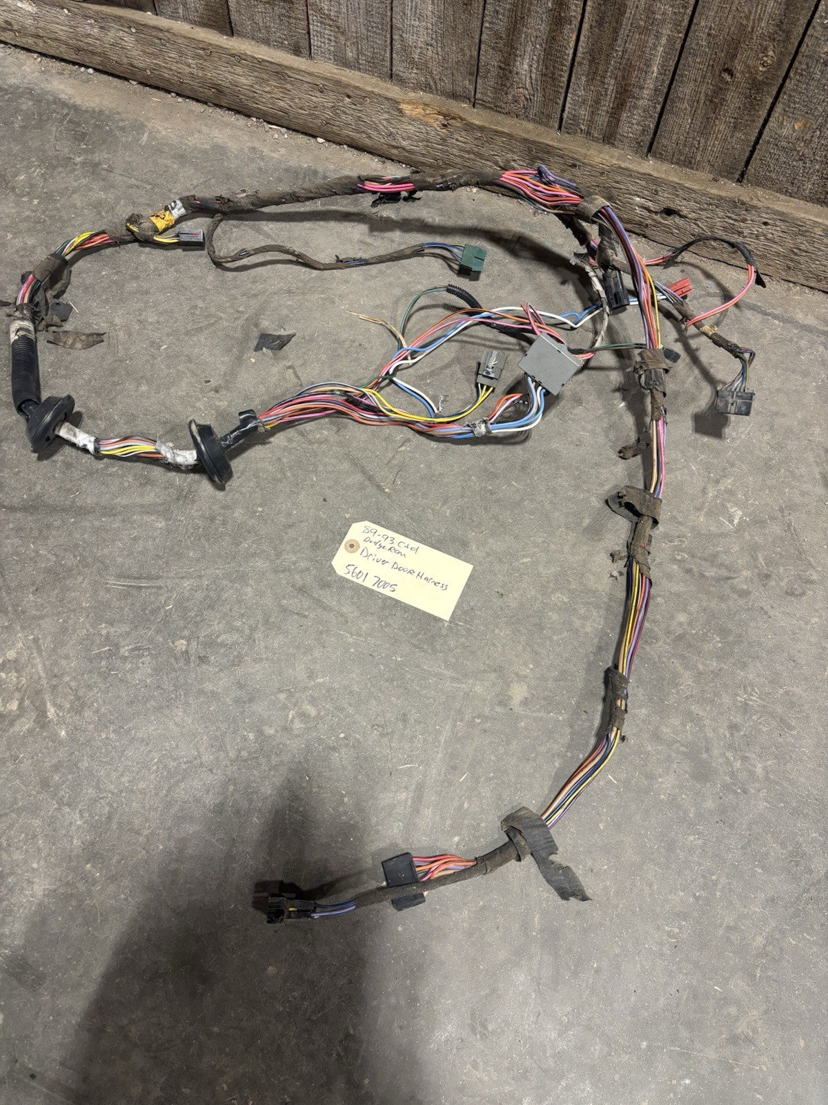 1989-1993 DODGE RAM 150 250 350 LH DRIVER DOOR WIRING HARNESS 56017005