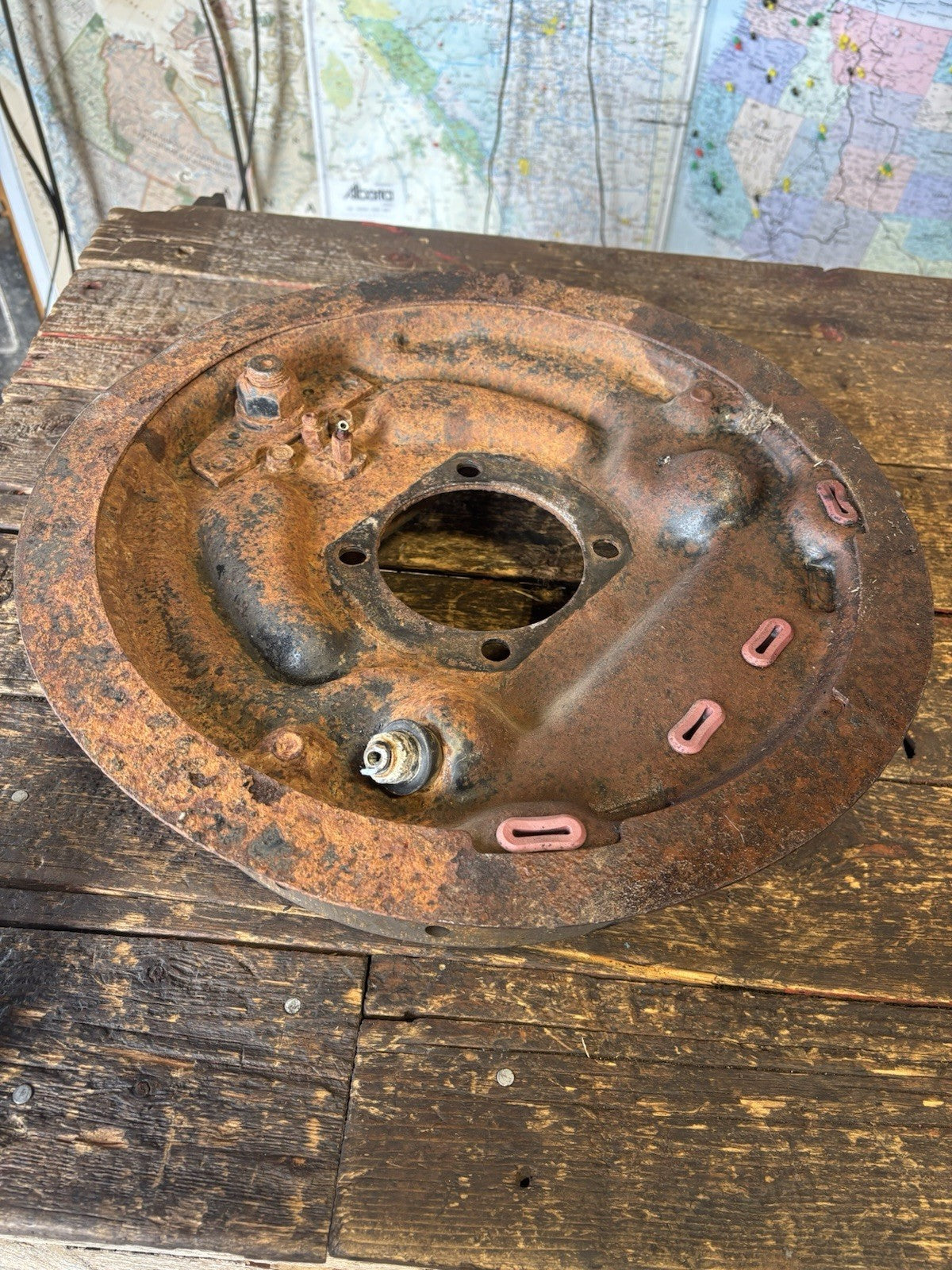 DRIVER SIDE REAR BACKING PLATE 1994-1999 DODGE RAM 2500 DANA 70 OR 80 SRW