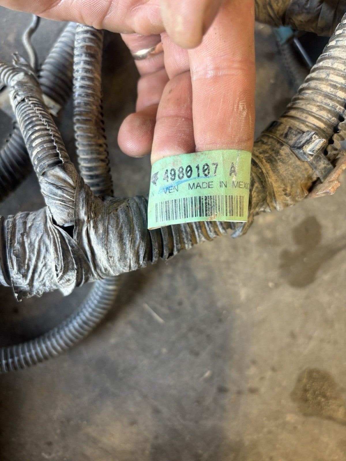 2008 DODGE 6.7L CUMMINS 6SP MANUAL ENGINE TRANS HARNESS 4980107 4946174 04801409